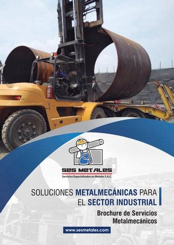 servicios metalmecanicos|Brochure de Servicios Metalmecanicos by SES .